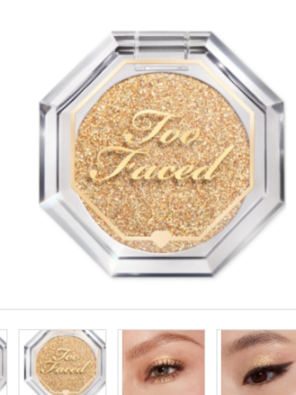 Too Faced Disco Crush High Shine Glitter Eye + Face Sparkle Hypnotic 0.05 Oz